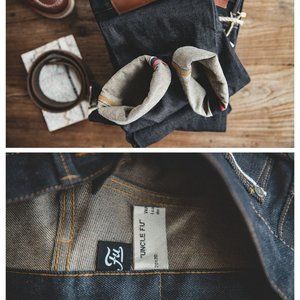 Men’s Blue Straight  Jeans Sizes  Denim Jean Cott